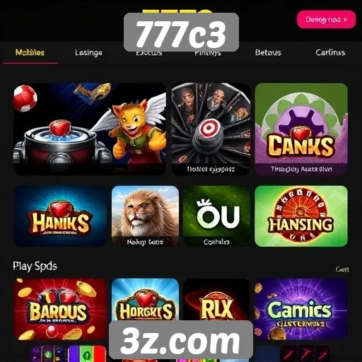 Novidades de jogos disponíveis no site 777c3